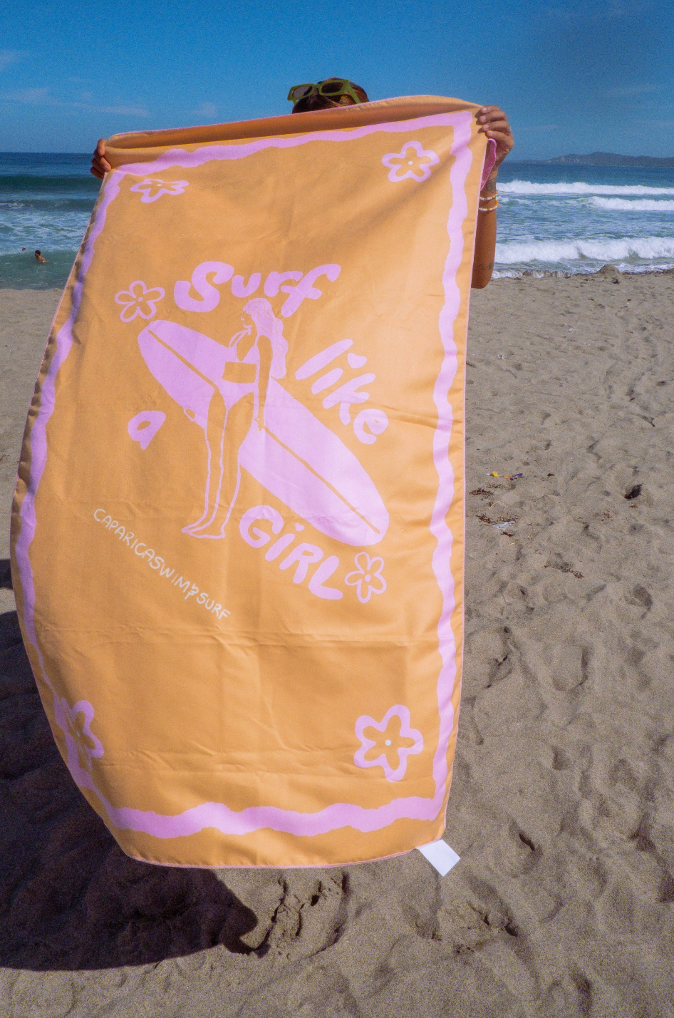 Surf Like A Girl Beach Towel