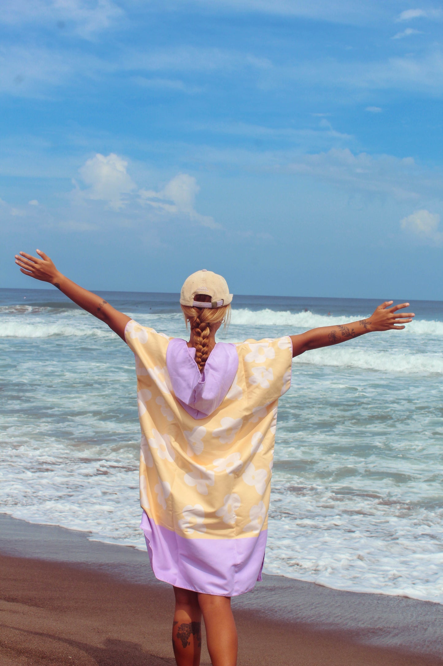 Flower Pop Surf Poncho