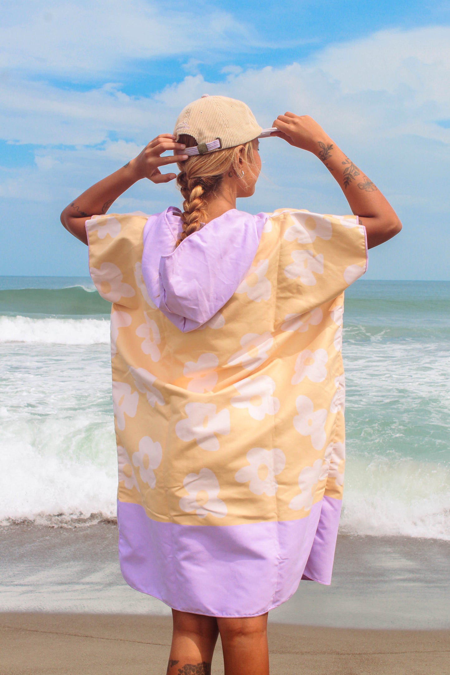 Flower Pop Surf Poncho