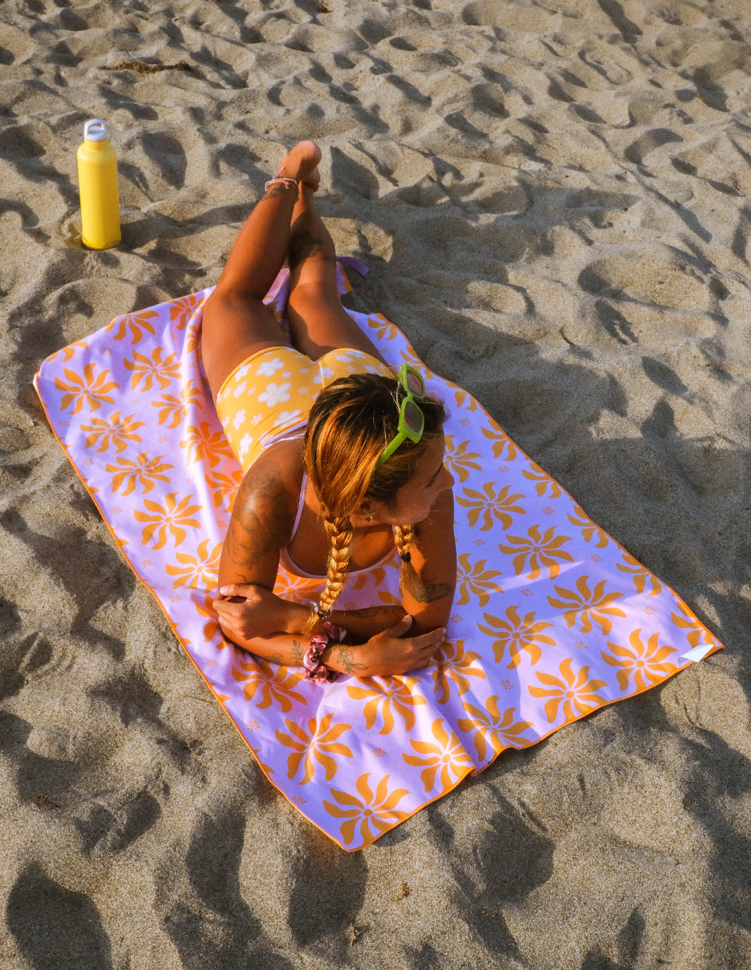 Orange Soda Beach Towel