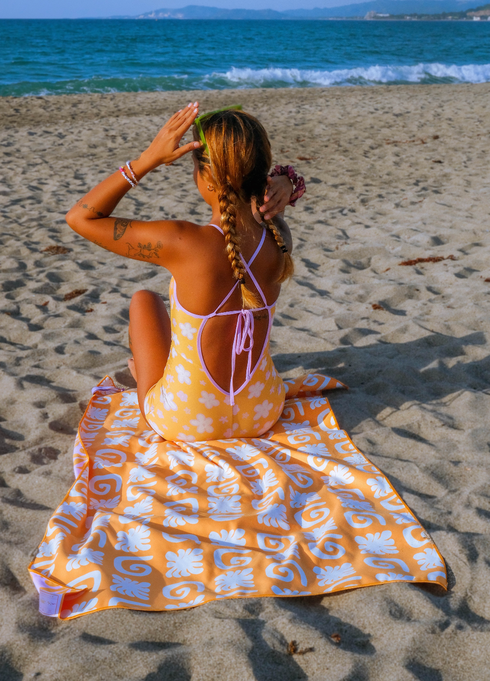 Orange Soda Beach Towel