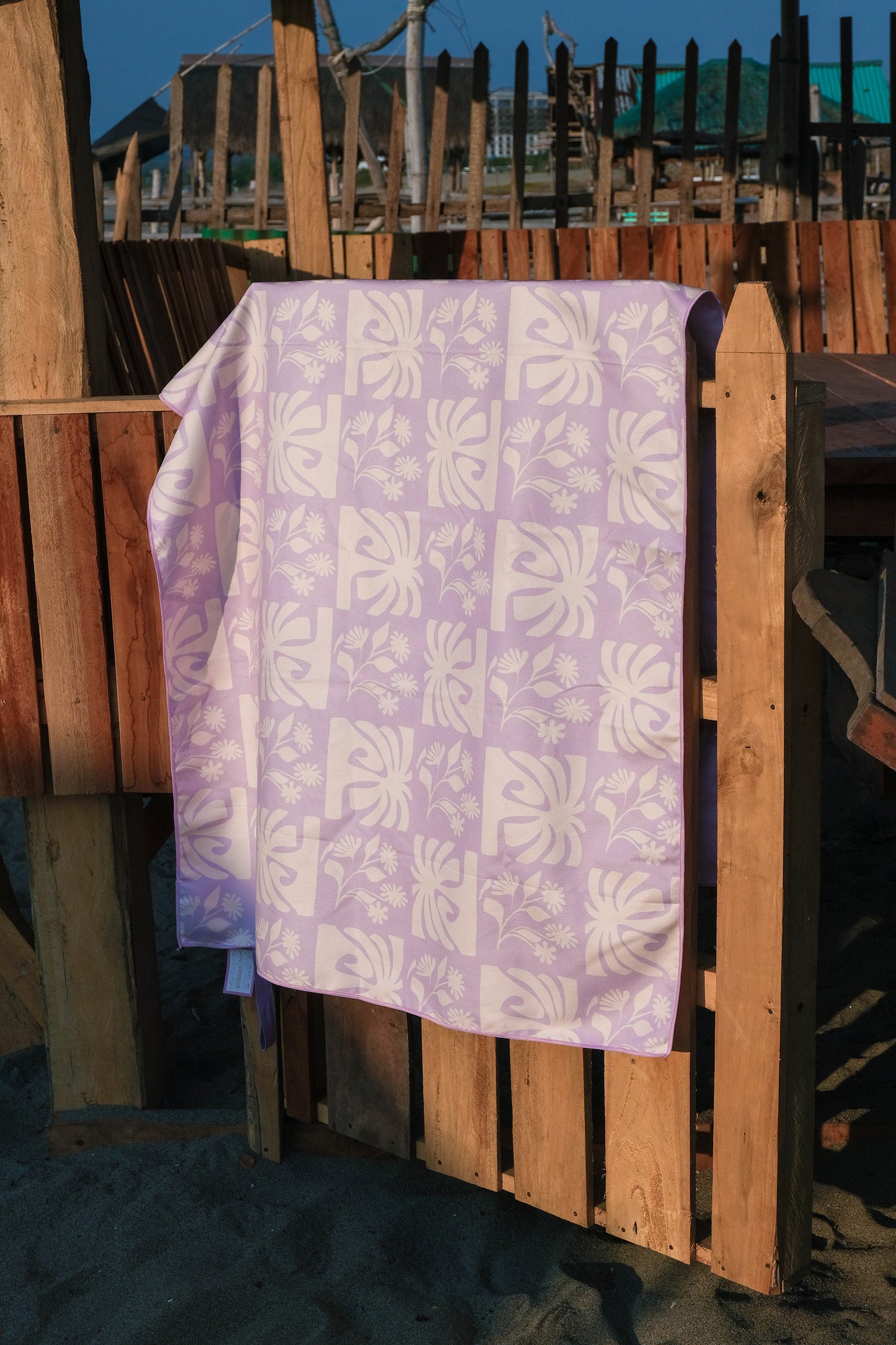 Lavender Island Beach Towel