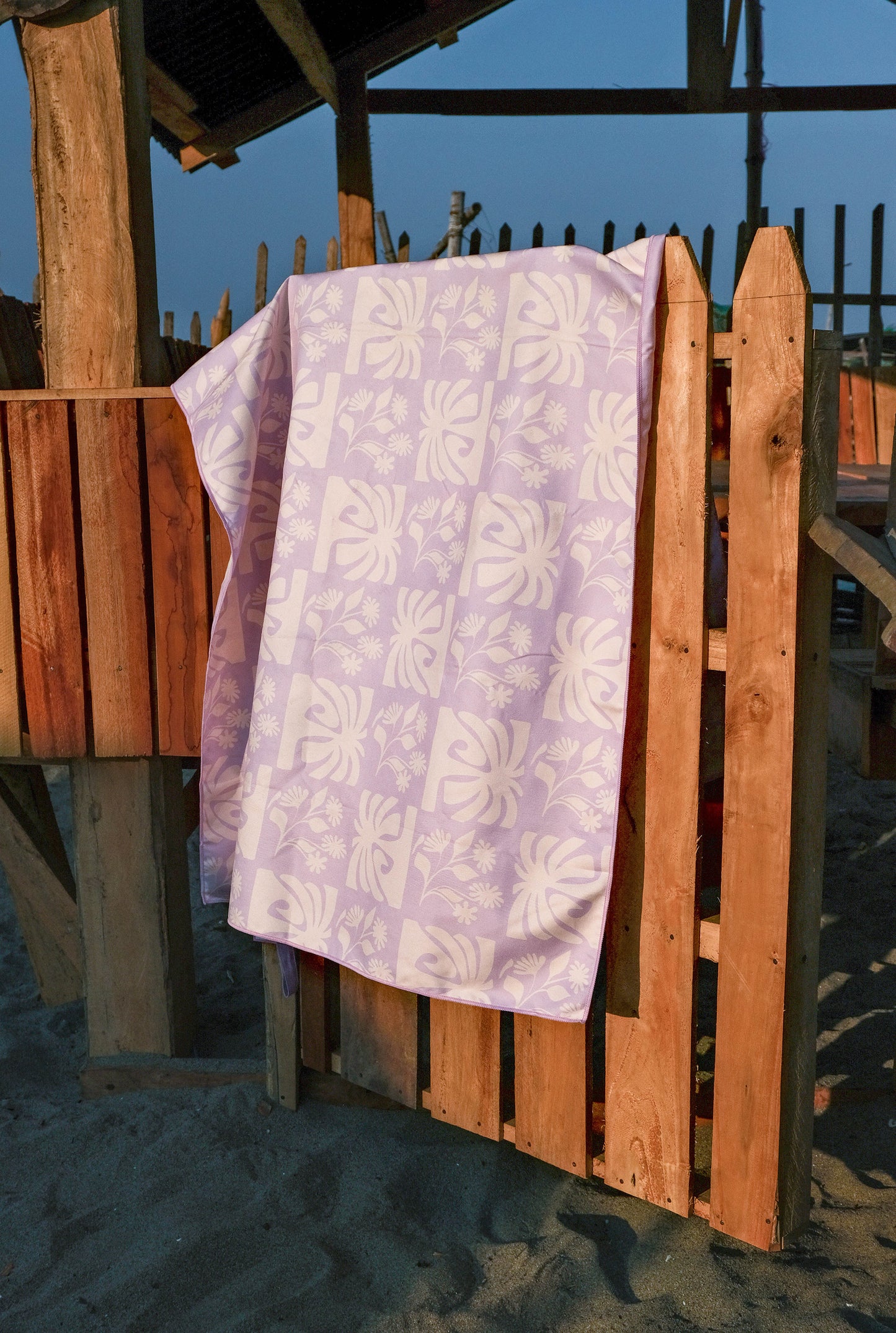 Lavender Island Beach Towel