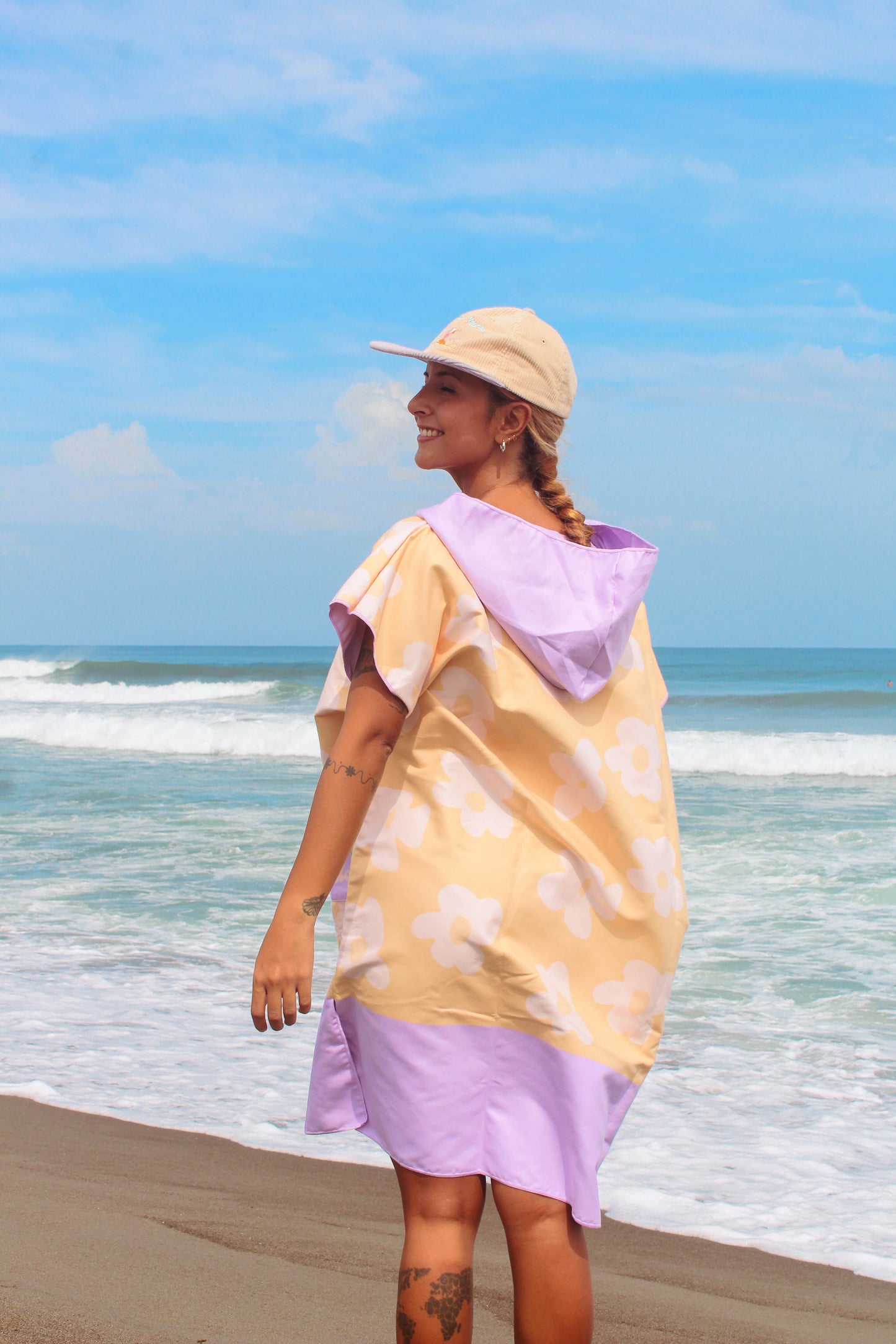 Flower Pop Surf Poncho